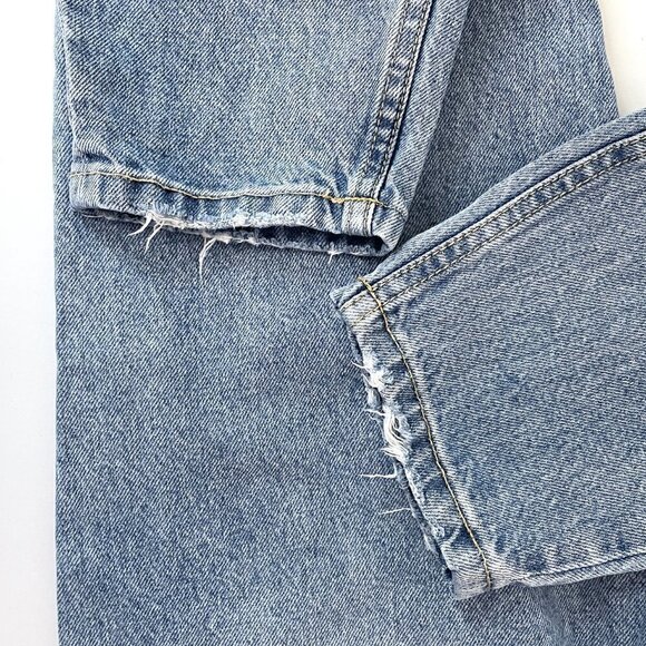 We Wore What Women's High Rise Boyfriend Jeans Taper Leg Light Wash size 25 - Picture 7 of 10